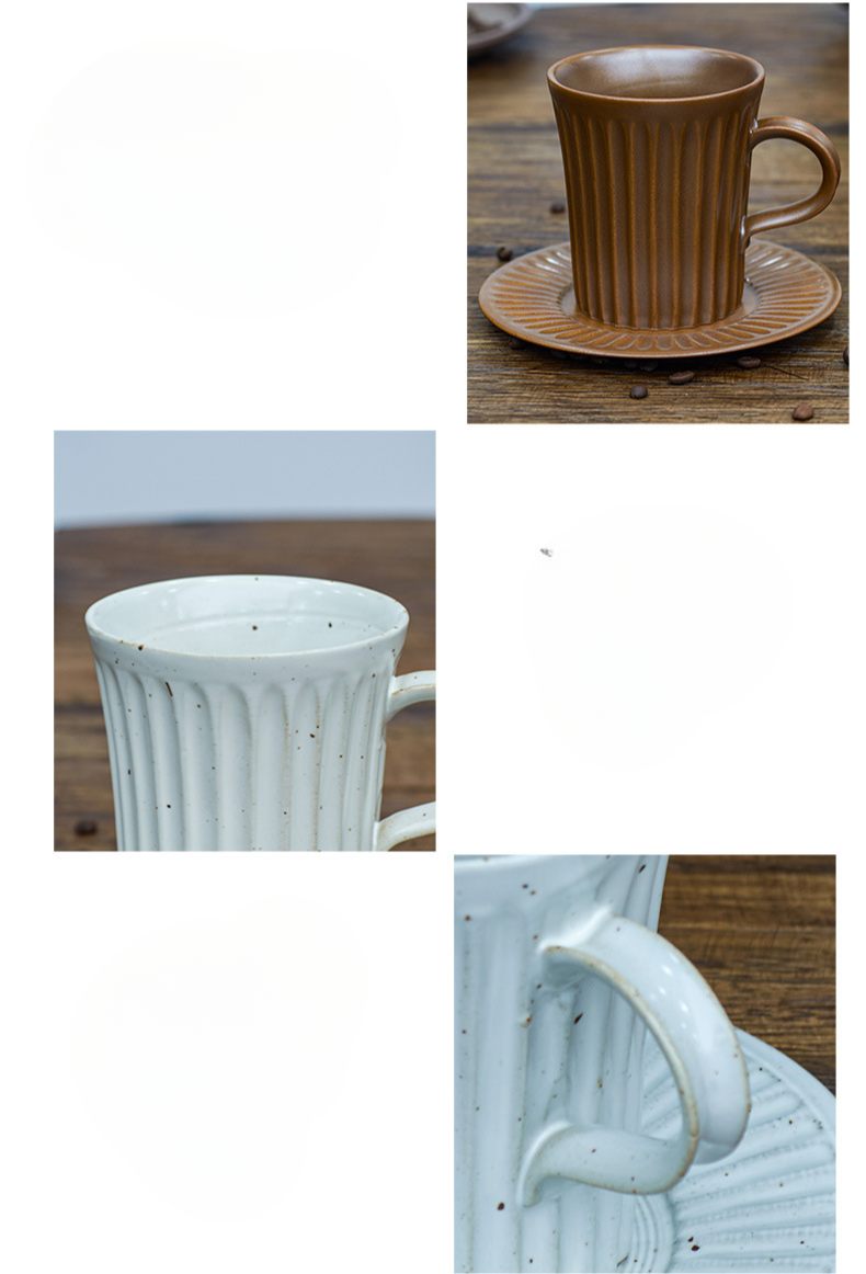 Gohobi Handmade Tall Vintage Japanese Stoneware Coffee Mug (No Saucer)