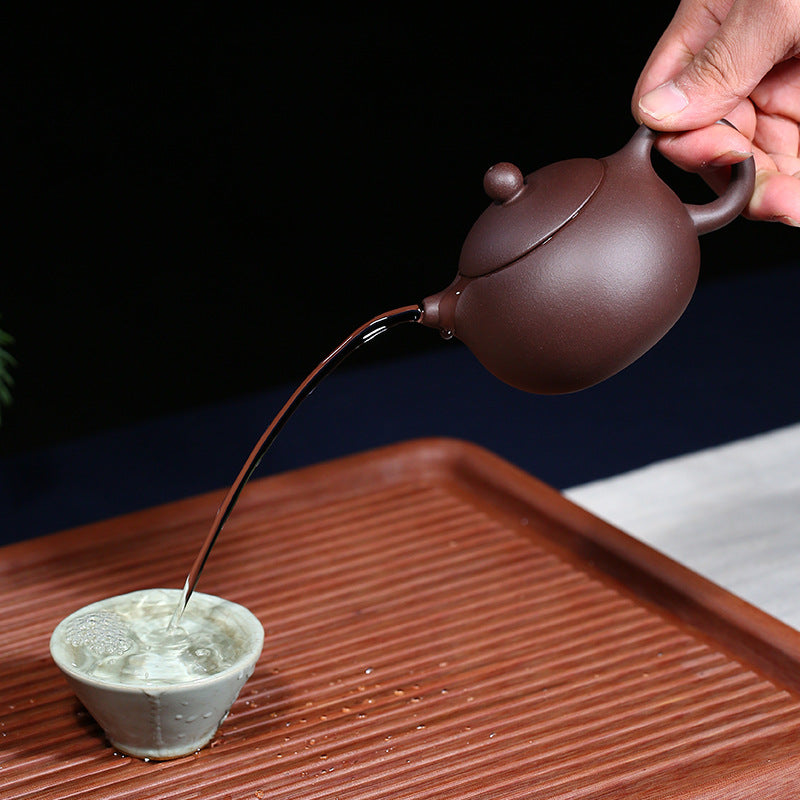 Gohobi Yixing Purple Zisha Clay Xishi Teapot (200ml)