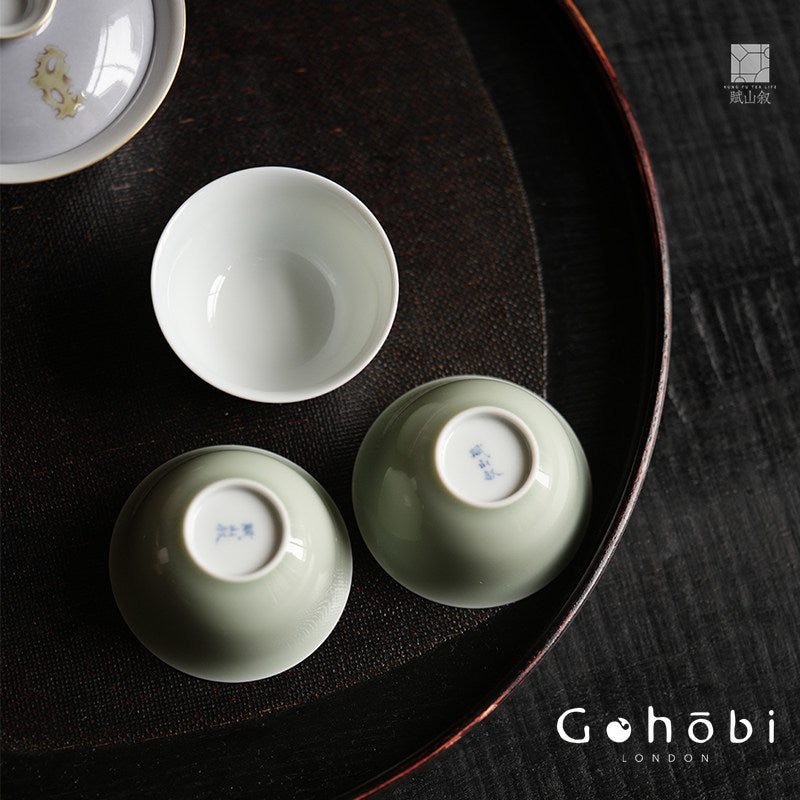 [賦山敘 x Gohobi] Gohobi 60ml Gongfu Tea Cup – Ceramic Tea Tasting Guest Cup for Kung Fu Tea Set