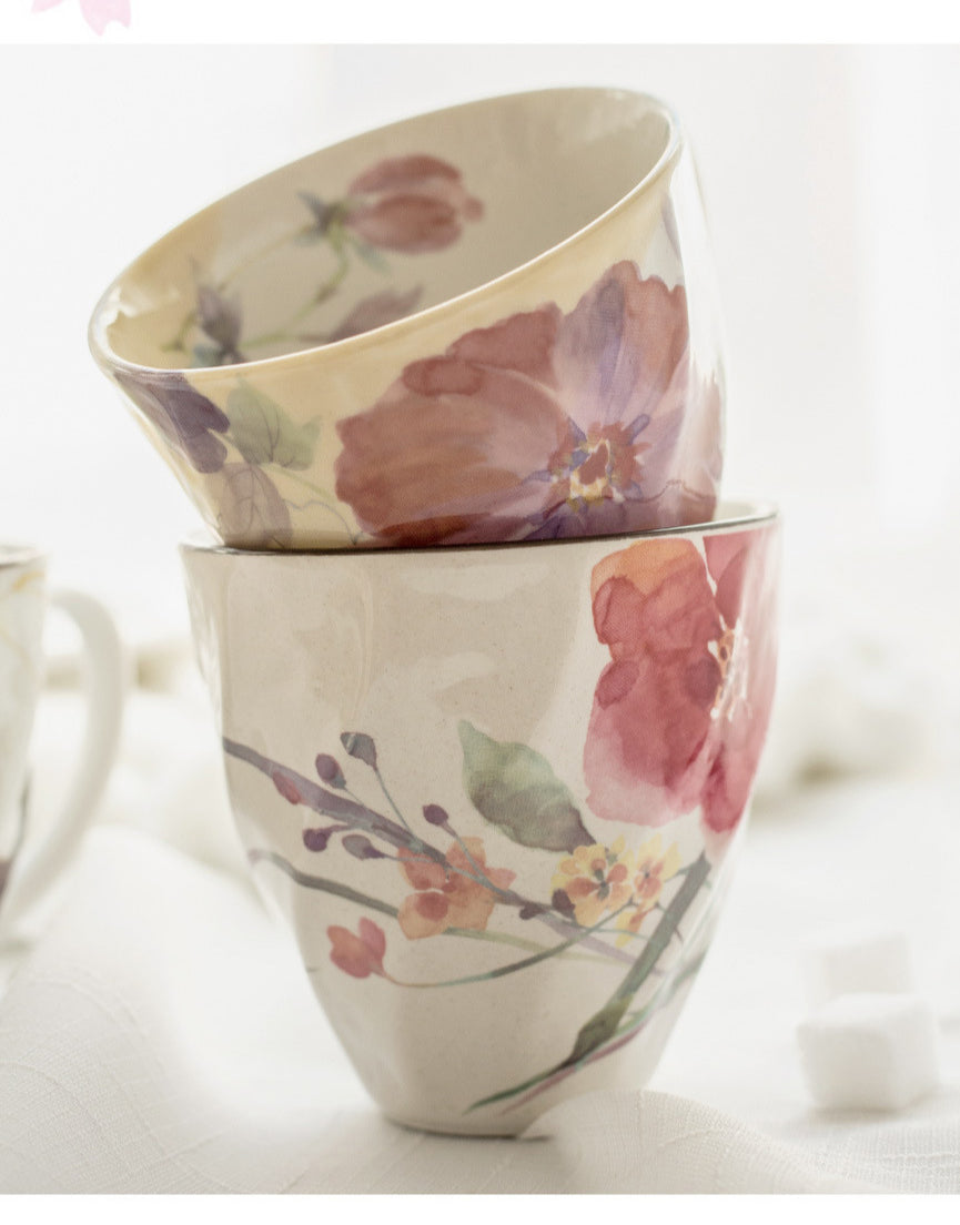 Gohobi Japanese Flowers Mug Coffee Cup [Made In Japan]