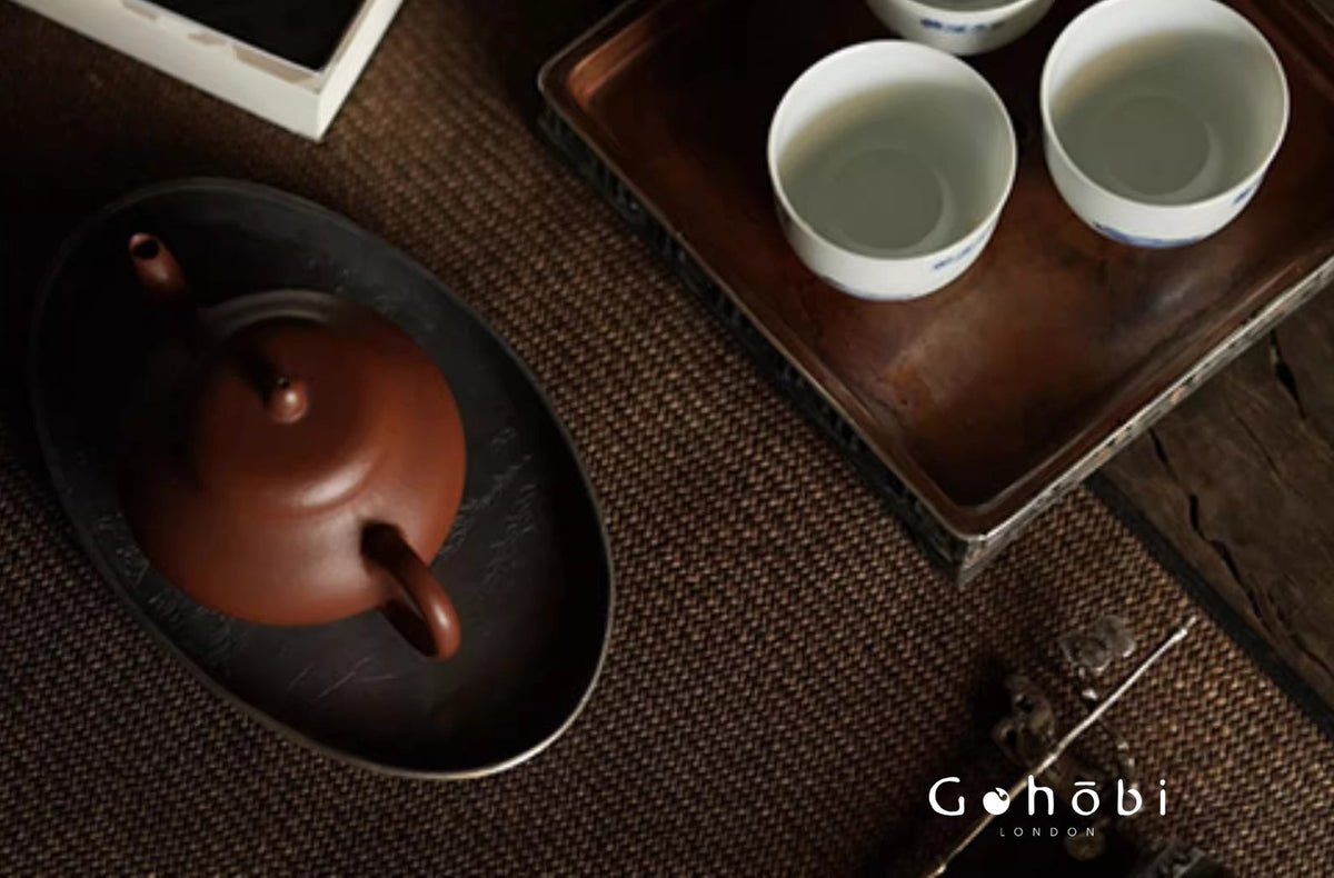 [賦山敘 x Gohobi] Gohobi Jingdezhen Hand-Painted Blue and White Mountain Teacup – Ruoshen Style Gongfu Tea Tasting Cup