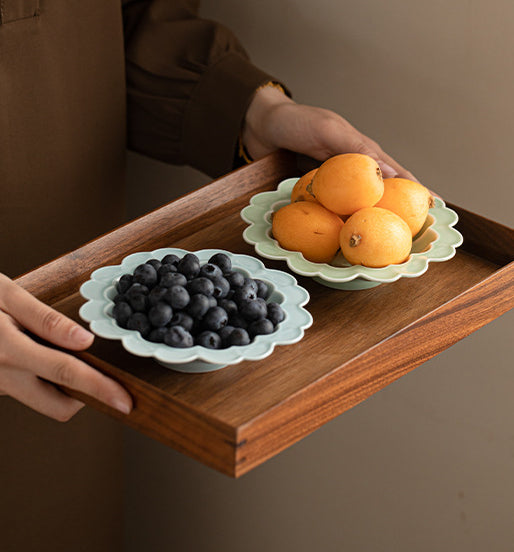 Gohobi Traditional Japanese Glazed Fruit Nuts Small Plate - Chrysanthemum 001