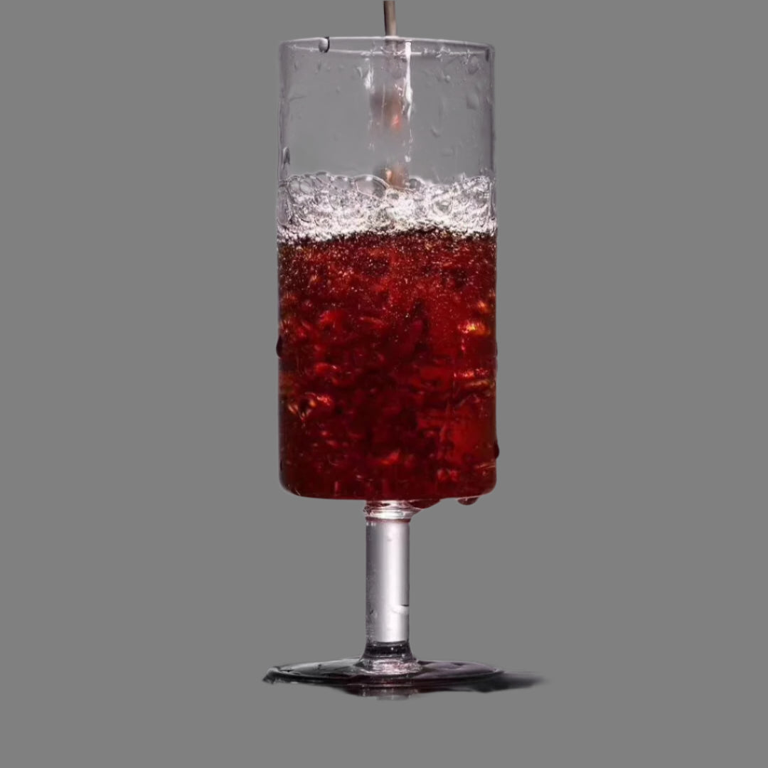 Gohobi Handmade High Foot Glass Tea Cup