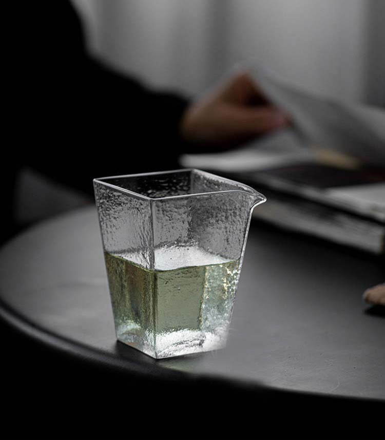 Gohobi Handmade Square Glass Pitcher