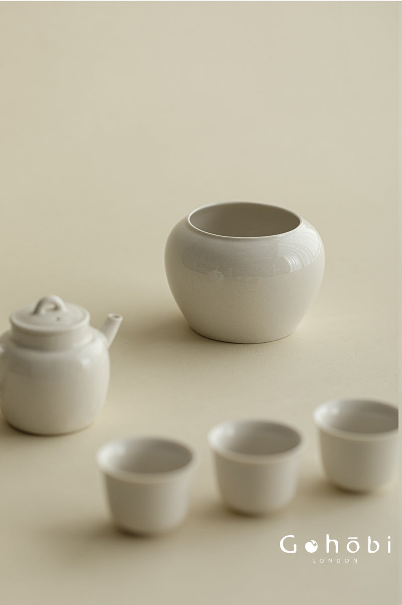 Gohobi Plant Ash Ceramic Wastewater Bowl – Dry Brew Tea Water Storage Tank