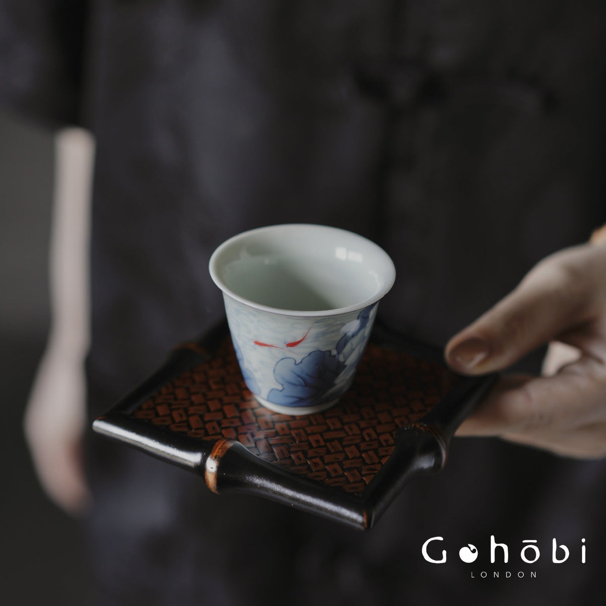 Gohobi Bamboo Woven Tea Cup Mat – Retro Bamboo Heat Insulation Coaster