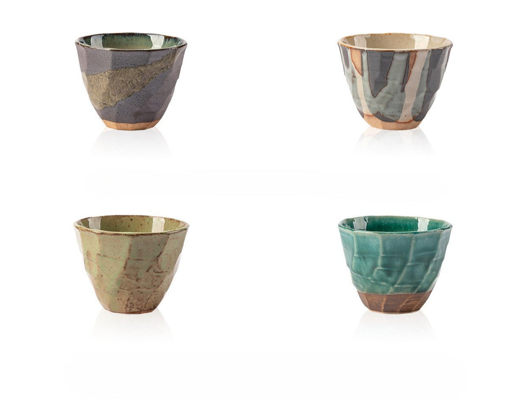 Gohobi Japanese Minoyaki Retro Coarse Pottery Teacup – Wabi Sabi Handmade Ceramic Master Cup | Made in Japan