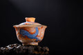 [清本源 x Gohobi Gallery] Double-Dragon Pattern Blue-and-Red Spirit of the Dragon Horse Gaiwan