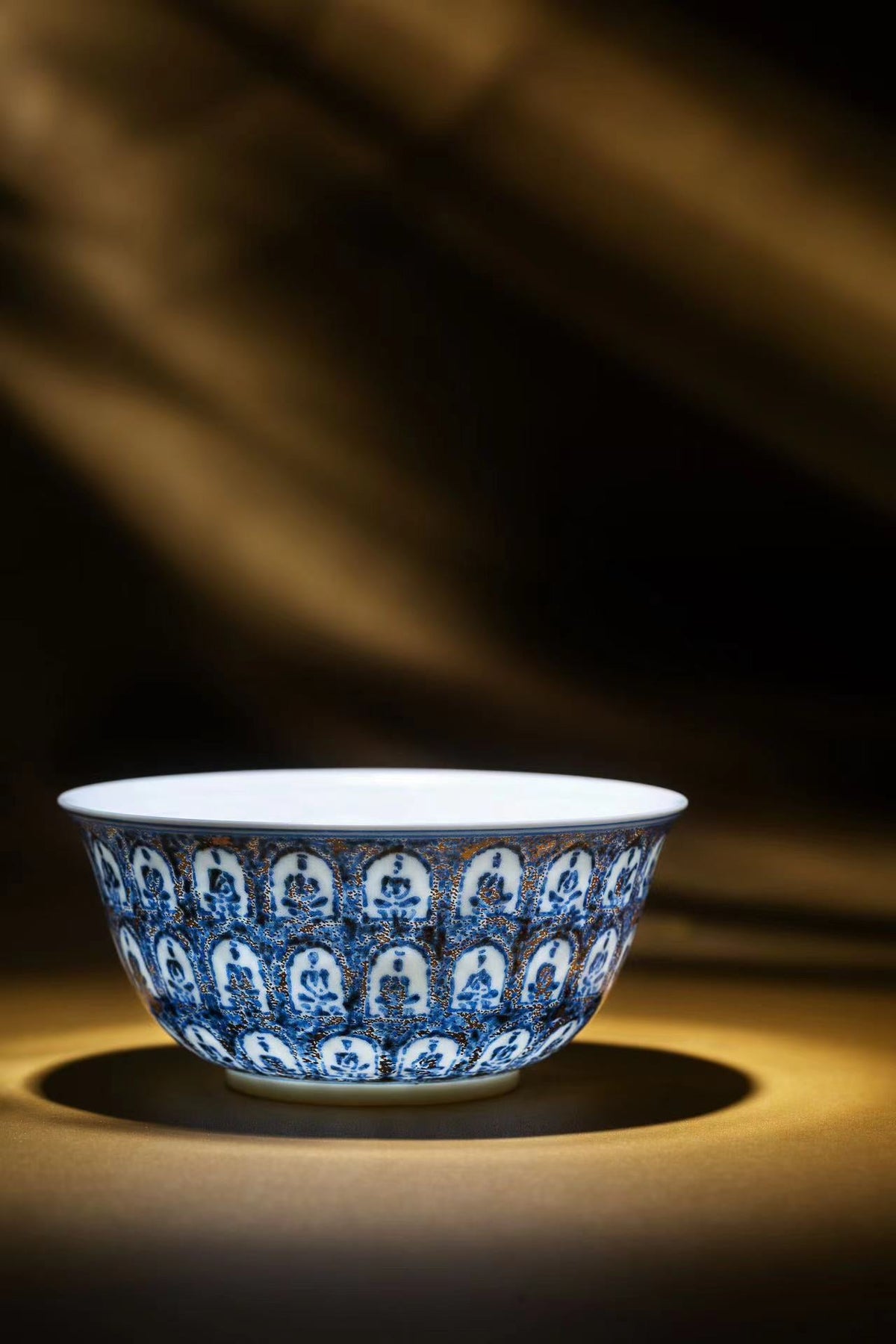 [清本源 x Gohobi Gallery] Capricorni Fish Blue-and-White Stencil Thousand Buddhas Tankard tea cup