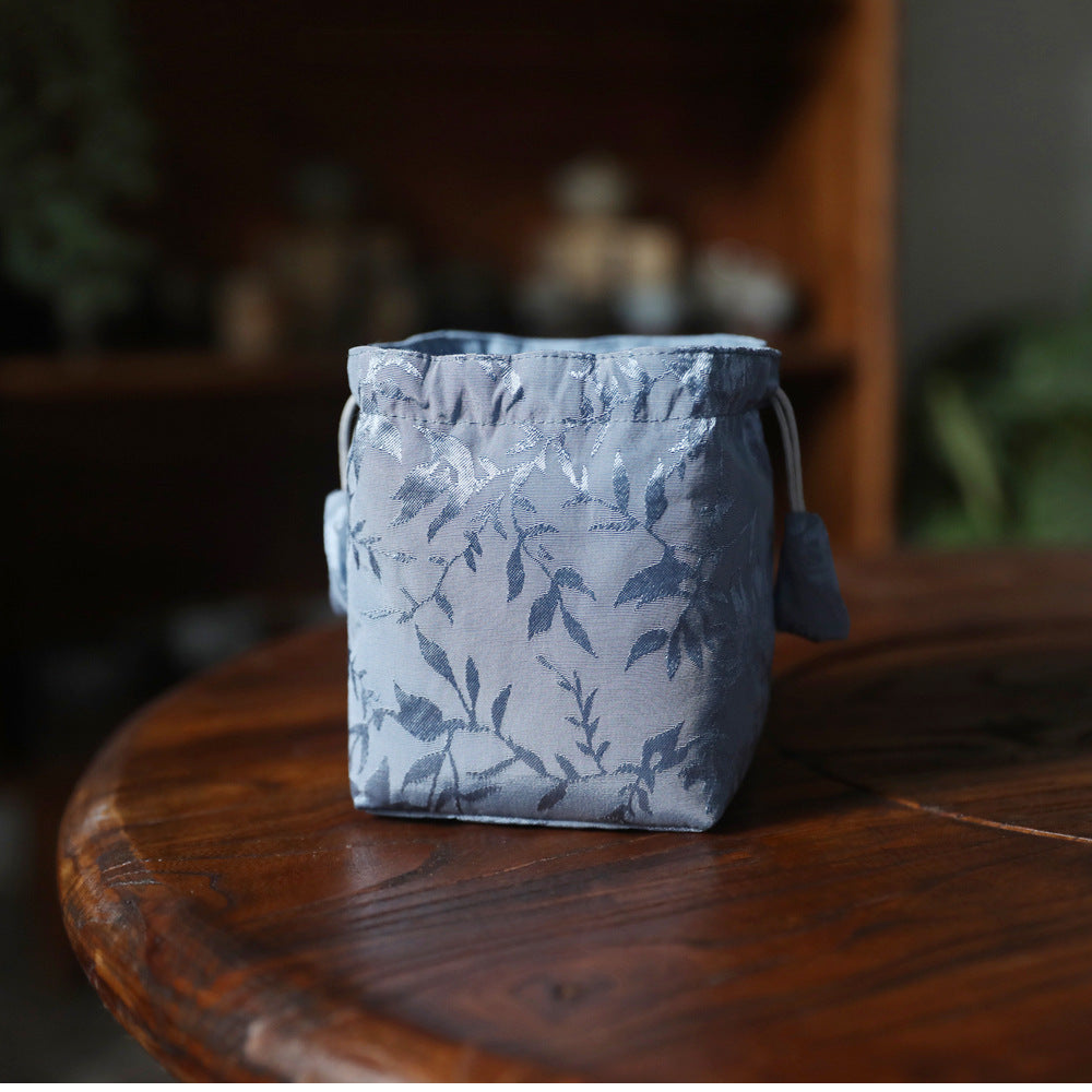 Gohobi Blue and Pink Teaware Storage Travel Bag Shifuku