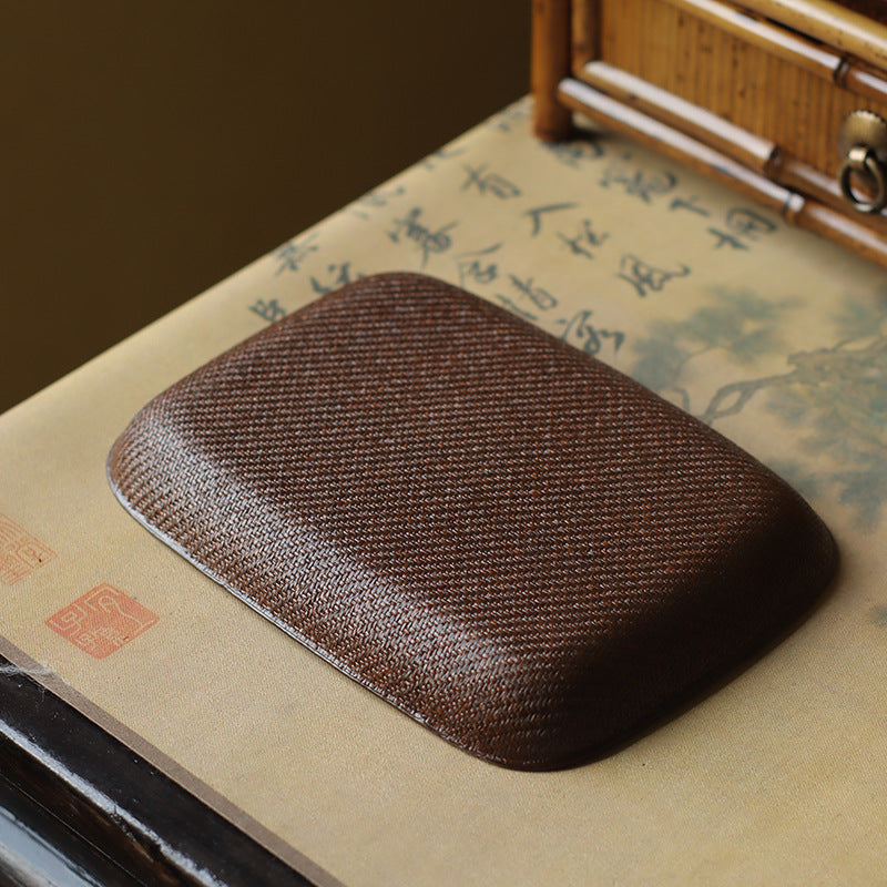 Gohobi Handmade Bamboo Cup Coasters Placemats – Rattan Tea Coaster Heat Insulation Pad