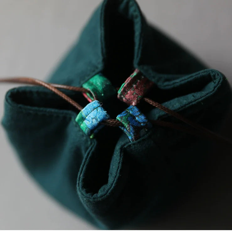 Gohobi Large Colourful Silk Teaware Storage Travel Bag Shifuku