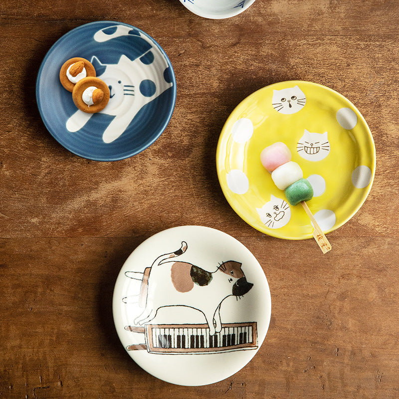 Gohobi Japanese Cats Plate [Made In Japan]