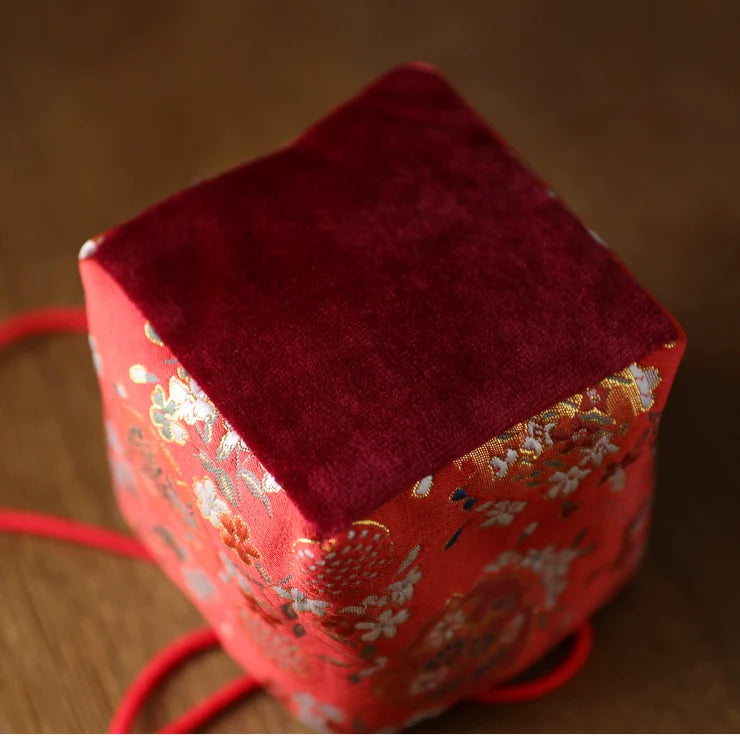 Gohobi Colourful Brocade Teaware Storage Travel Bag Shifuku
