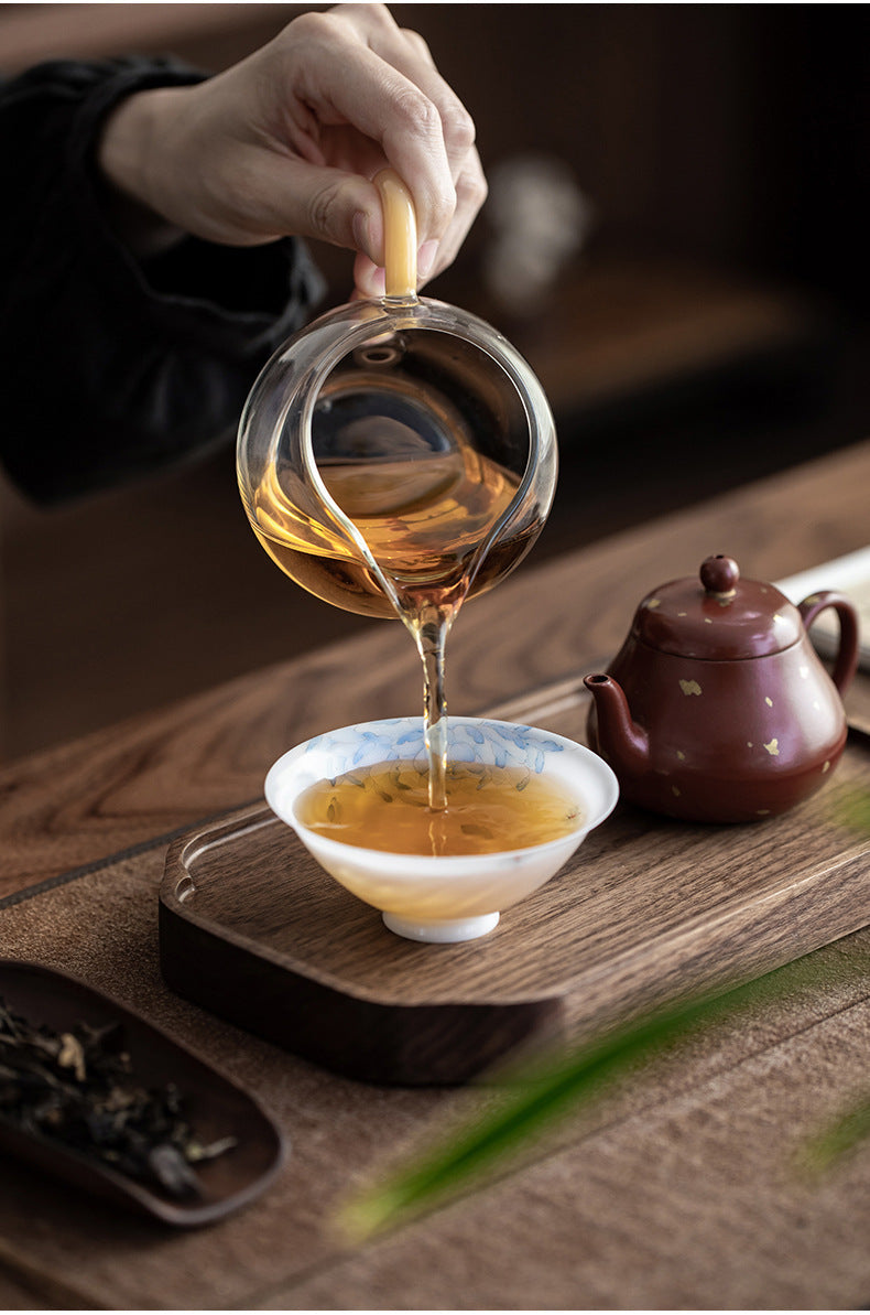 Gohobi Hand-painted Jade White Lotus Porcelain Tea Cup