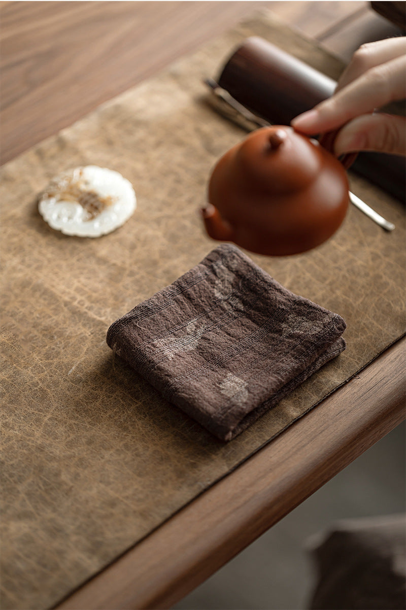 Gohobi Hand-dyed Cotton and Linen Gongfu Tea Towel