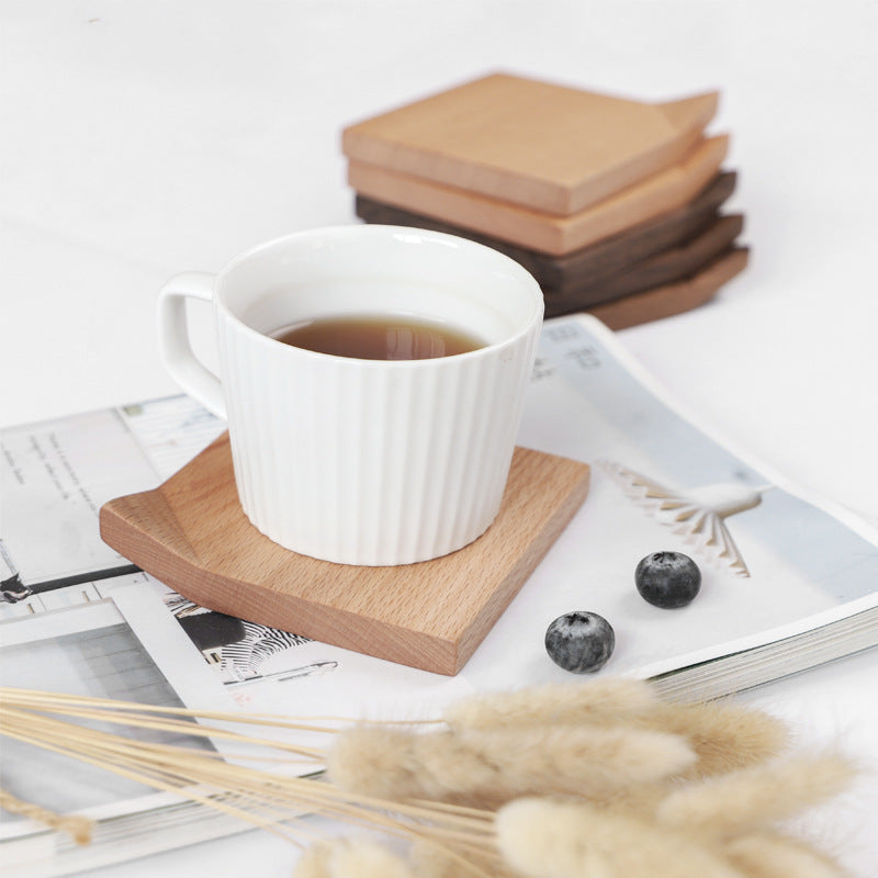 Gohobi Japanese Walnut Wood Angled Coaster