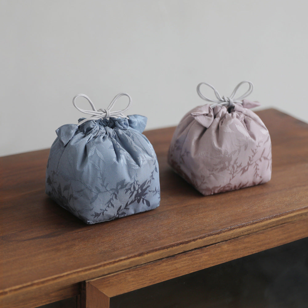 Gohobi Blue and Pink Teaware Storage Travel Bag Shifuku