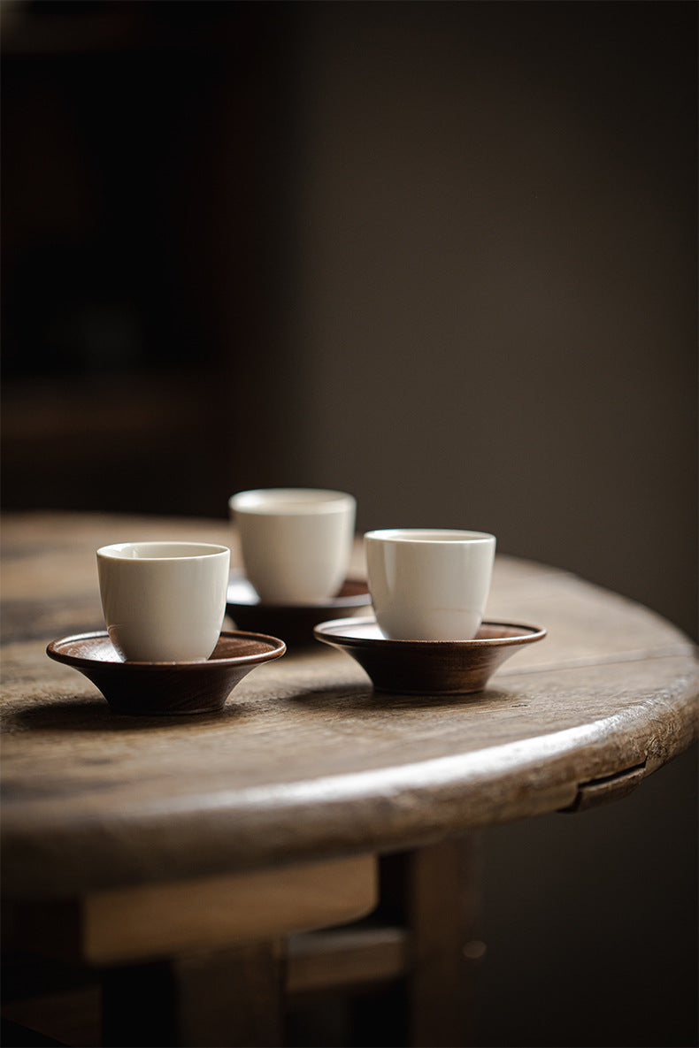Gohobi Black Walnut Wood Tea Coaster – Solid Wood Heat Insulation Tea Mat