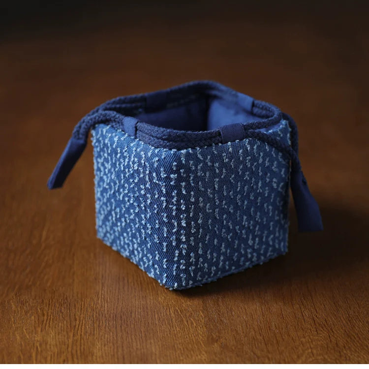 Gohobi Denim Large Teaware Storage Travel Bag Shifuku