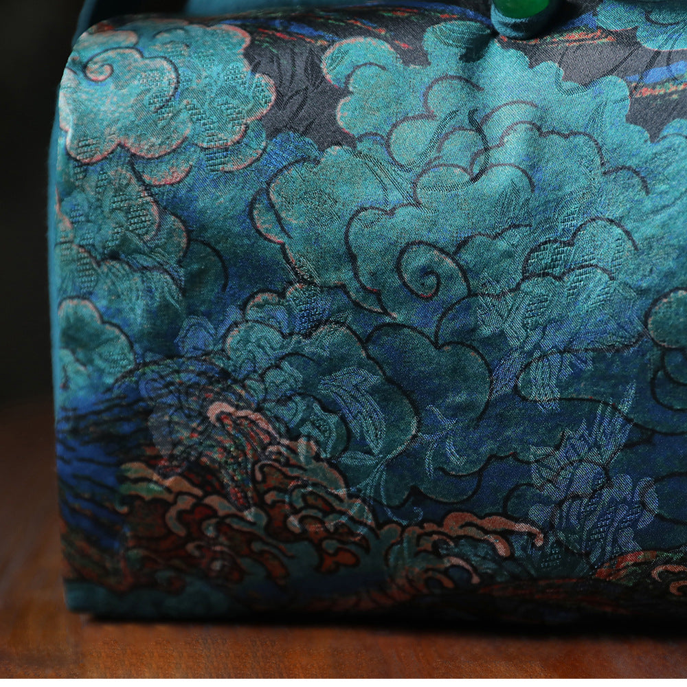 Gohobi Large Cloud Pattern Teaware Storage Travel Bag Shifuku