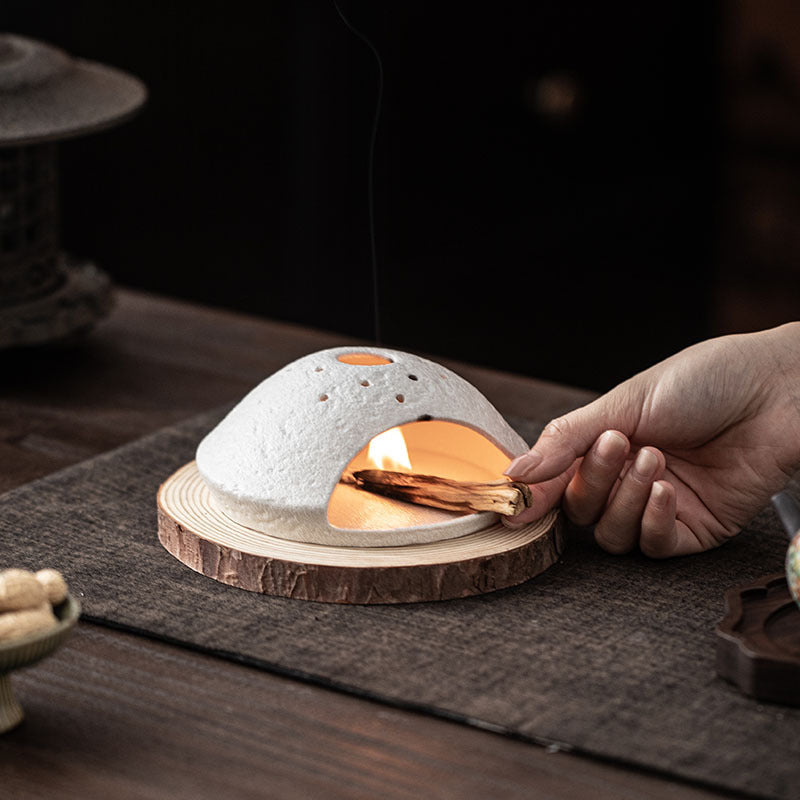 Gohobi Little Planet Ceramic Aromatherapy Fireplace Burner