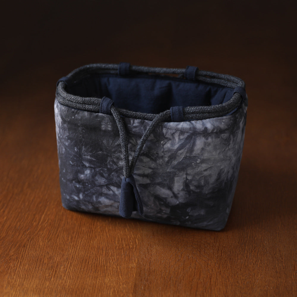 Gohobi Large Dyed Fabric Teaware Storage Travel Bag Shifuku