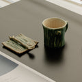 Gohobi Rustic Ceramic Coffee Cup & Saucer Set