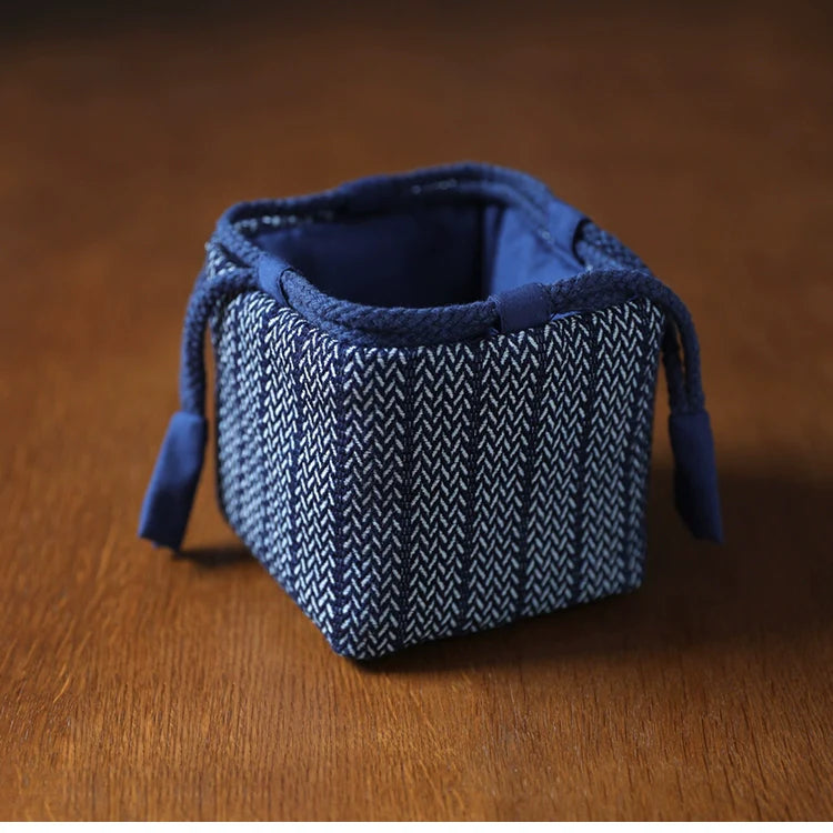 Gohobi Denim Large Teaware Storage Travel Bag Shifuku