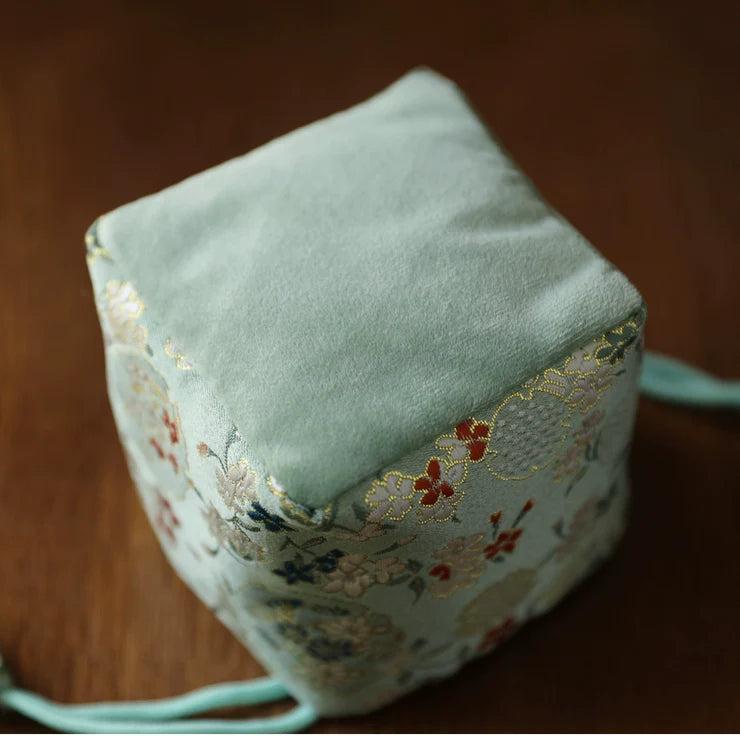 Gohobi Colourful Brocade Teaware Storage Travel Bag Shifuku