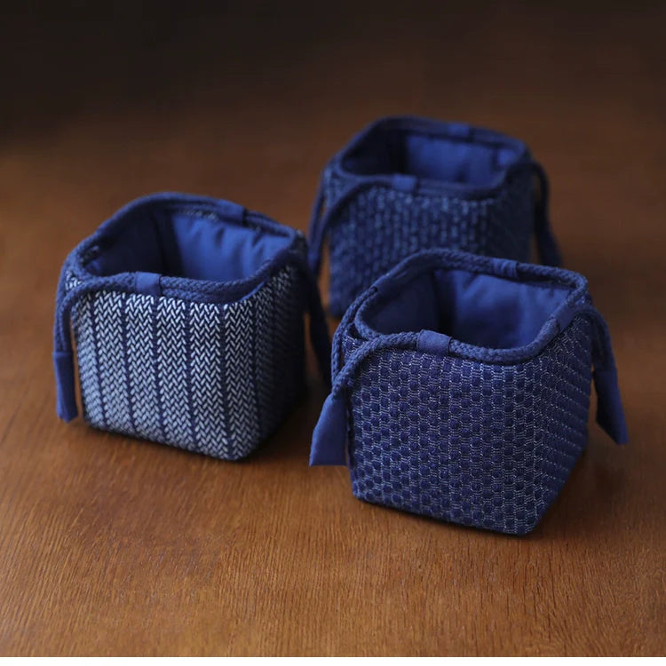 Gohobi Denim Large Teaware Storage Travel Bag Shifuku