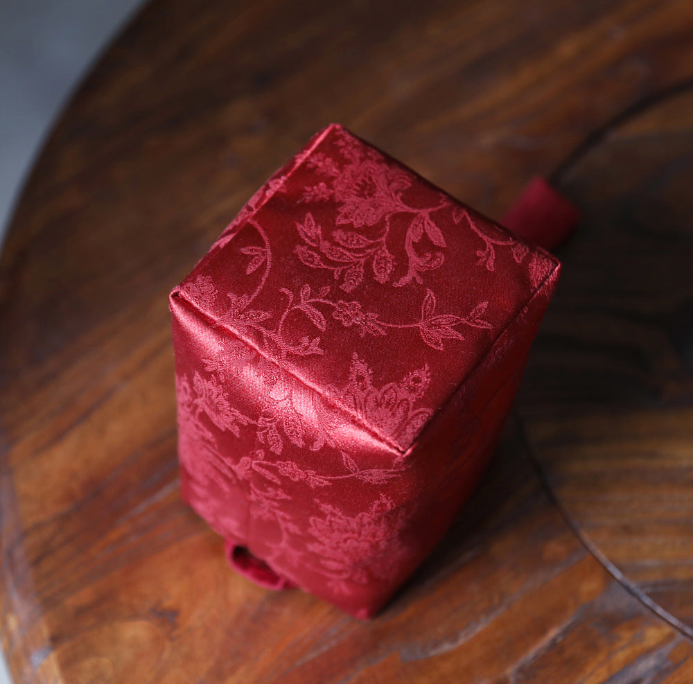 Gohobi Weaving Brocade Silk Fabric Teaware Storage Travel Bag Shifuku