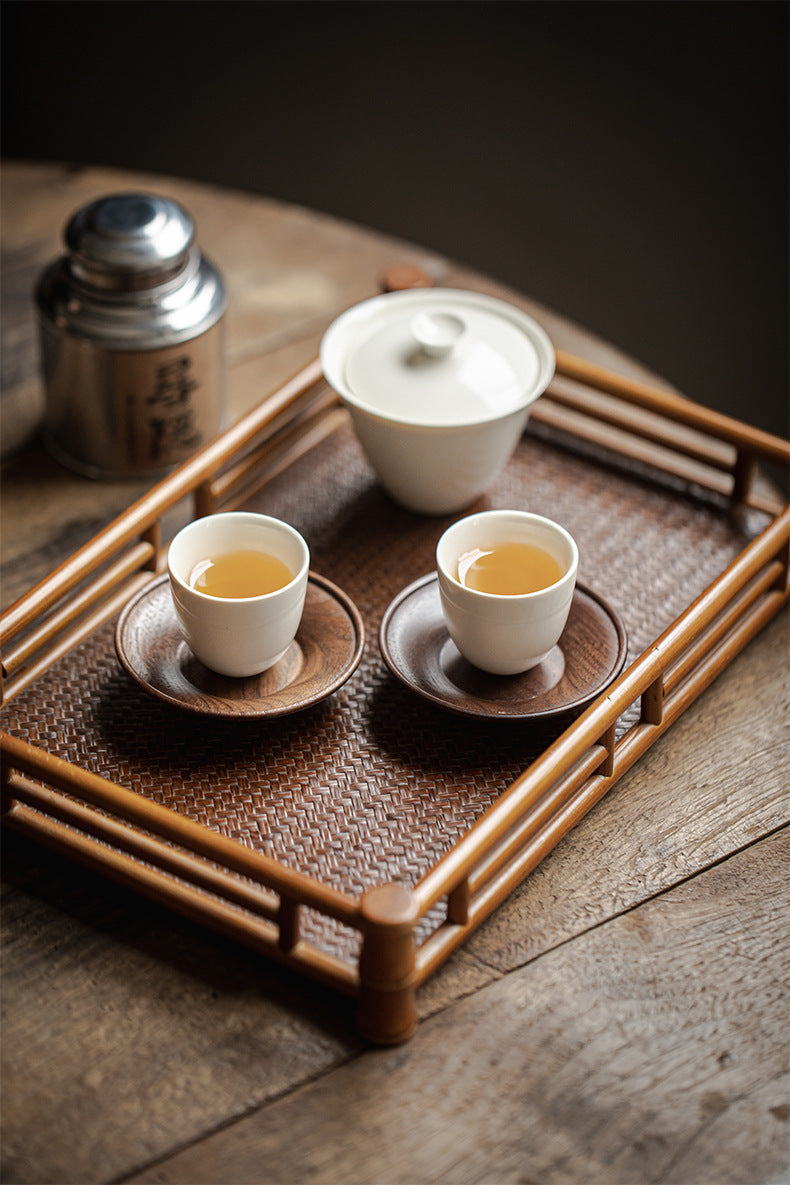 Gohobi Black Walnut Wood Tea Coaster – Solid Wood Heat Insulation Tea Mat