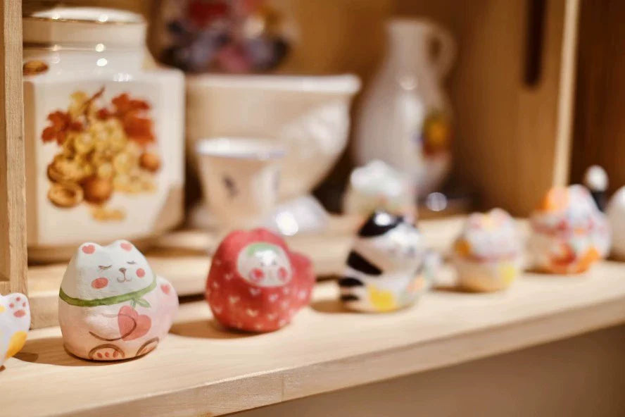 Gohobi x Little Diary Handmade Ceramic Lucky Cat