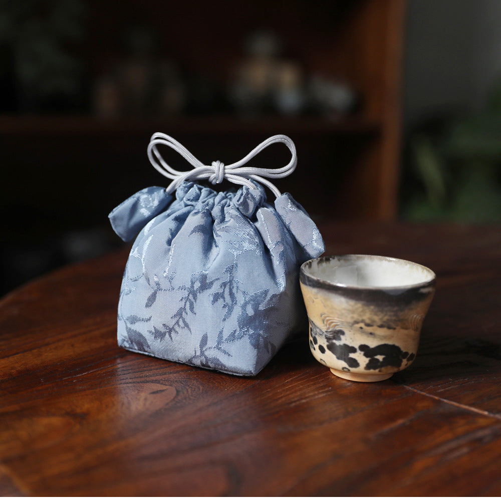 Gohobi Blue and Pink Teaware Storage Travel Bag Shifuku