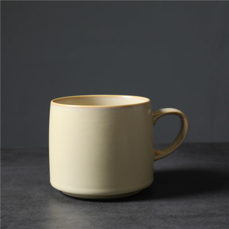 Gohobi Handmade Nordic Ceramic Coffee Mug – 440ml Colourful Retro Cup