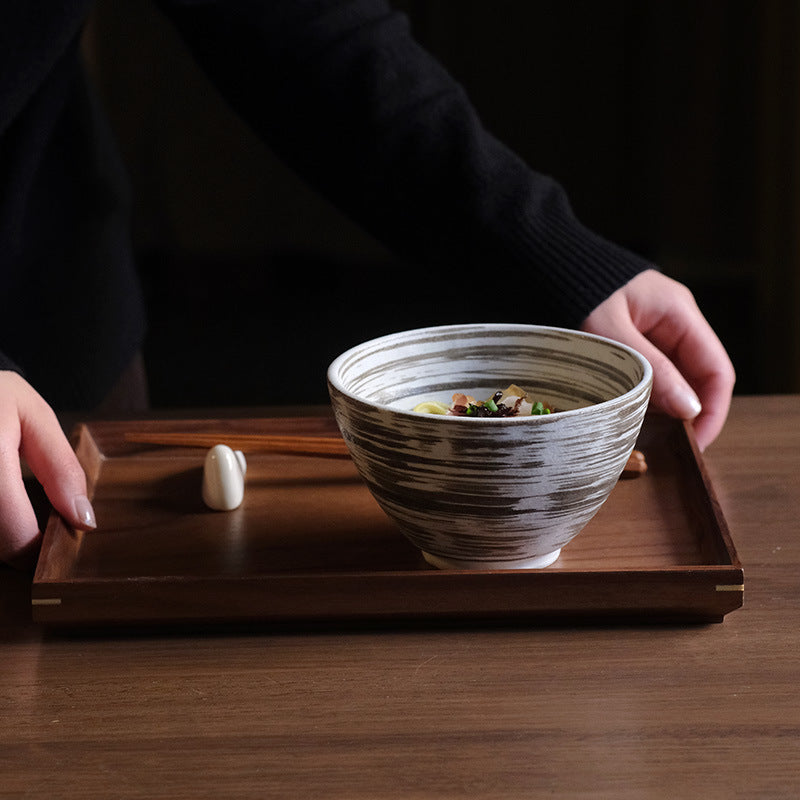 Gohobi Minoya Shino Glaze Hat Bowl [Made in Japan]