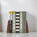Gohobi Wooden Slanted Bookend