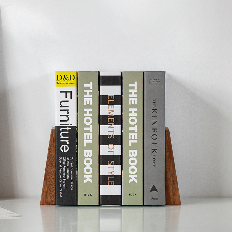 Gohobi Wooden Slanted Bookend