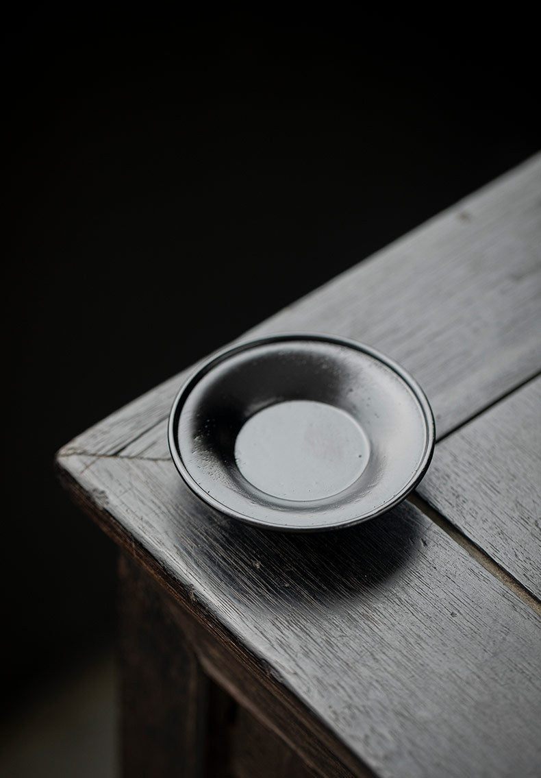 Gohobi Black Walnut Wood Tea Coaster – Round Solid Wood Tea Cup Holder
