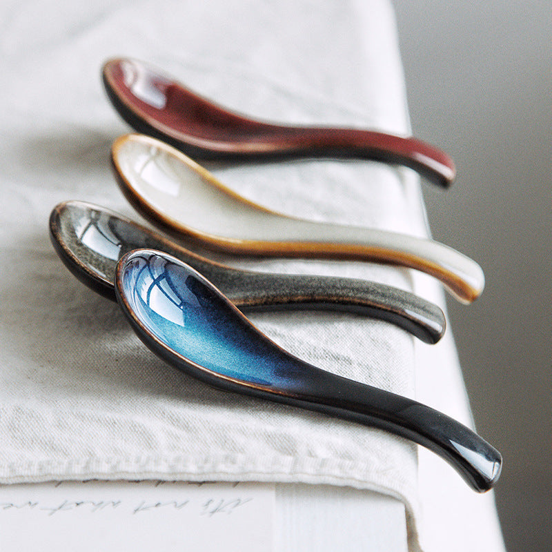 Gohobi Japanese-Style Kiln-Change Ceramic Spoon