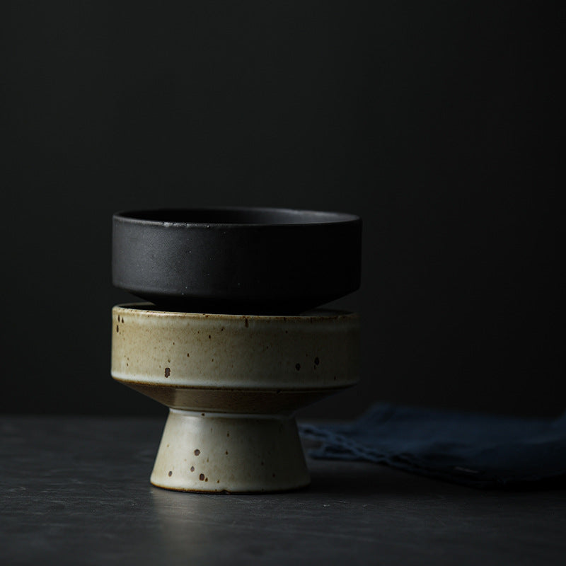 Gohobi Handmade Ceramic Raised Stand Bowl