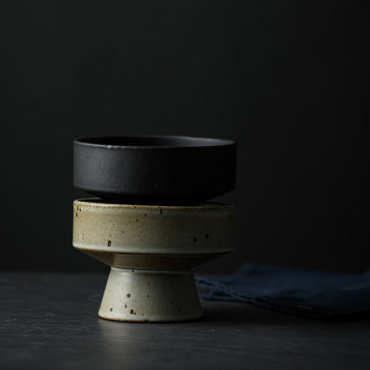 Gohobi Handmade Ceramic Raised Stand Bowl