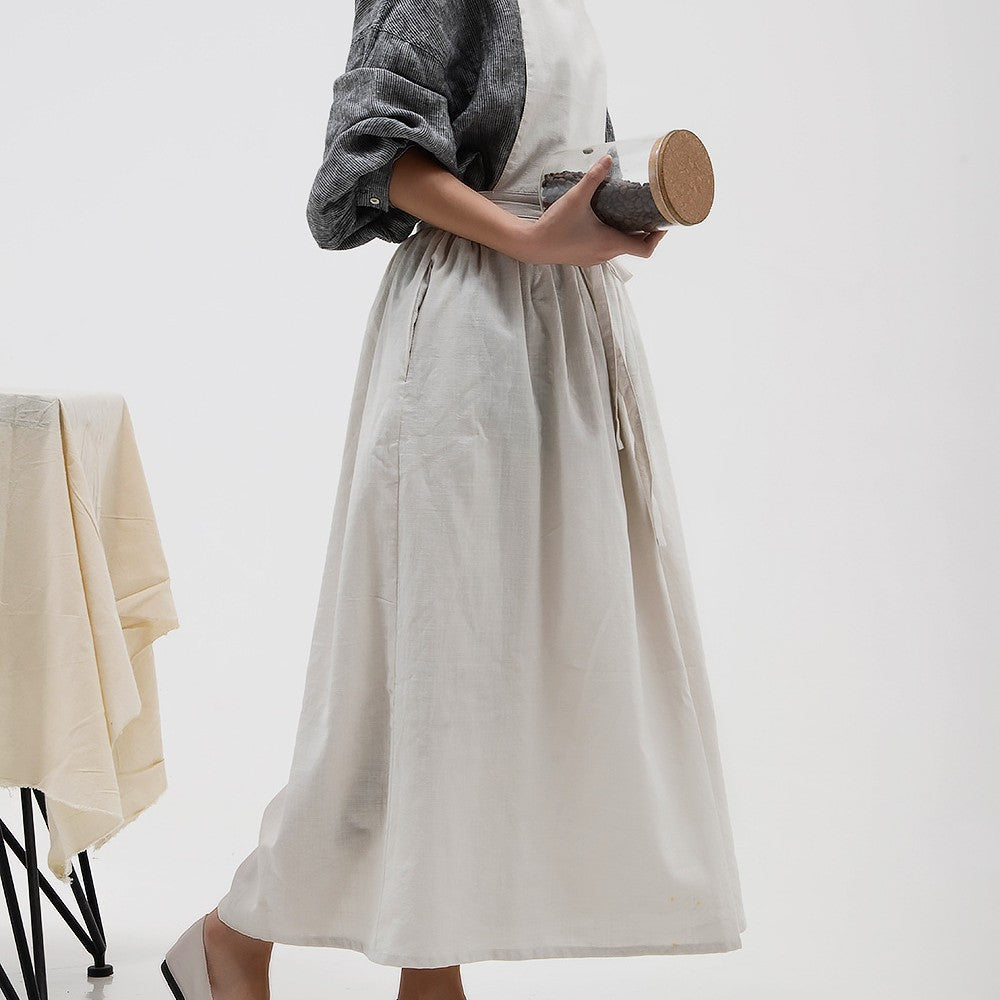 Gohobi Japanese-Korean Minimalist Cotton-Linen Apron