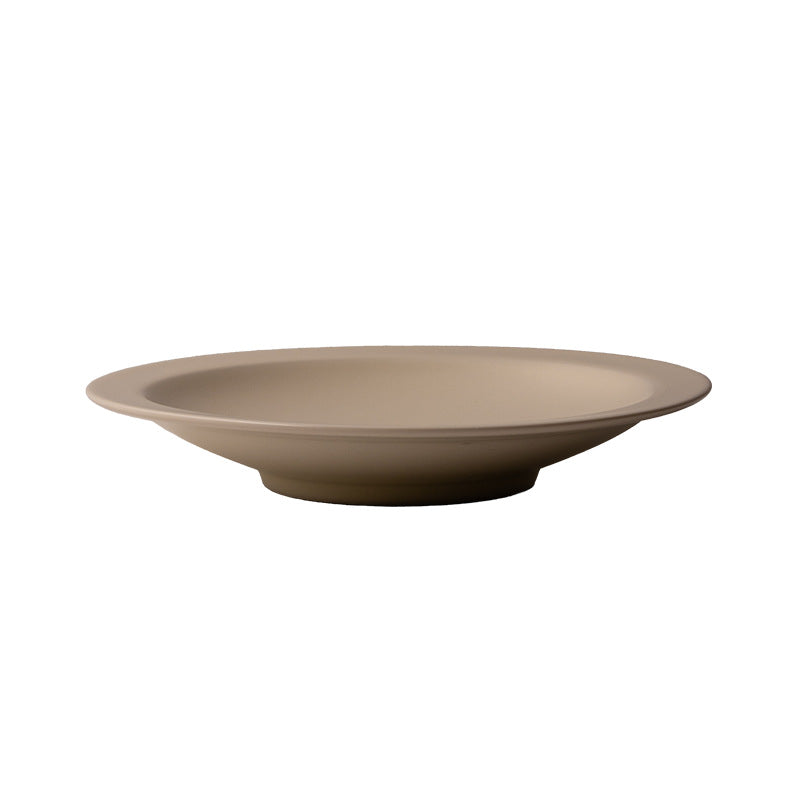 Gohobi Painted Gold Small-Foot Flat-Edge Plate