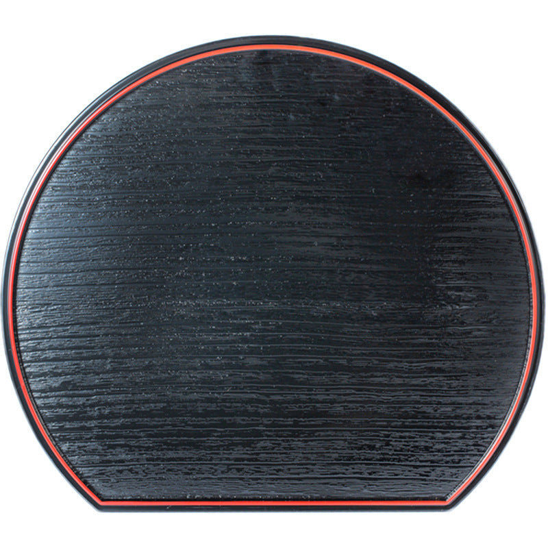 Gohobi Japanese Resin Half-Moon Dinner Plate Decorative Tray [Made In Japan]