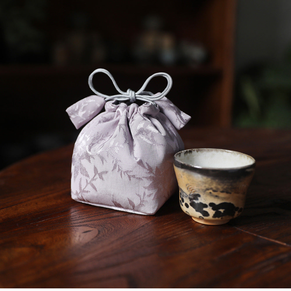 Gohobi Blue and Pink Teaware Storage Travel Bag Shifuku