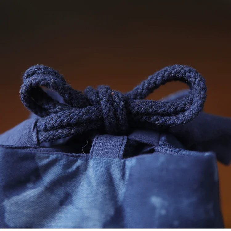 Gohobi Dyed Fabric Teaware Storage Travel Bag Shifuku