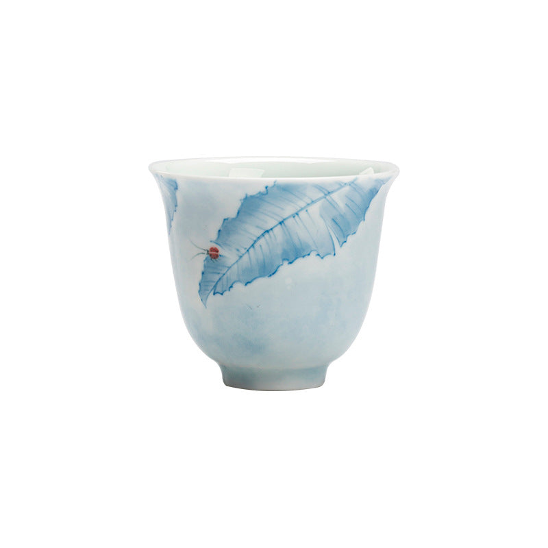 Gohobi Hand-Painted Banana Leaf Teacup