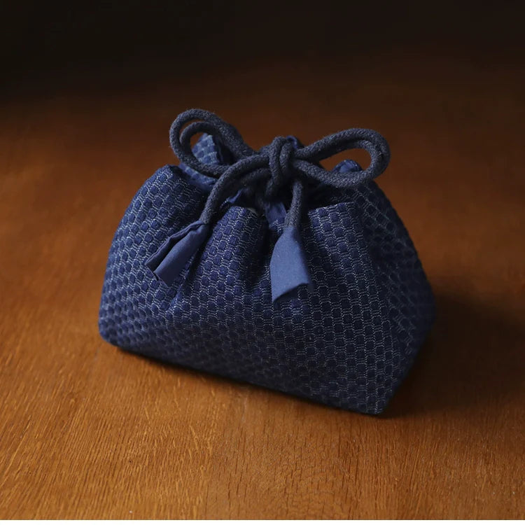 Gohobi Denim Medium Teaware Storage Travel Bag Shifuku